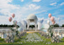 design stunning 3d wedding hall or restaurant interior